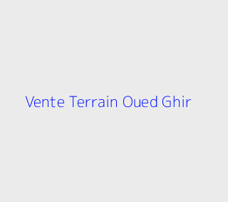 Vente Terrain  Bejaia